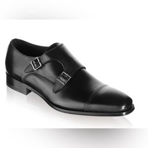 To Boot New York Adam Derrick Black Dress Grant Calf Double Monkstrap, sz 13 =